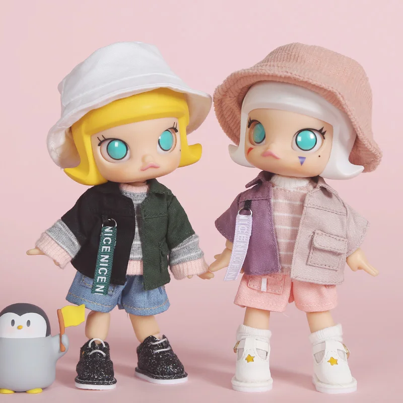 OB пальто кукольная одежда с буквенным принтом цветная куртка или брюки для ob11