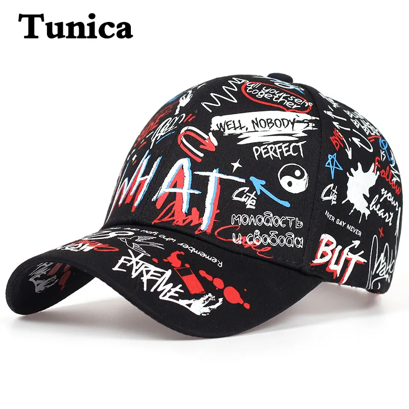 

New WHAT Graffiti Baseball Cap Hip Hop Tide Hat Summer Travel Shade Caps Men Women Outdoor Sports Casual Hats Snapback Hats Gorr