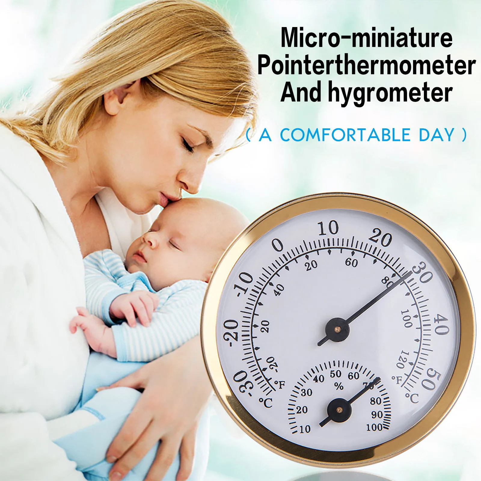 Настенный аналоговый измеритель влажности термометр и гигрометр для сауны