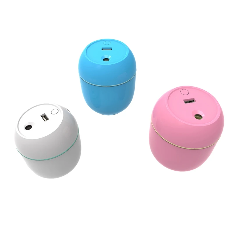 

57EF Mini Portable USB Air Humidifier Essential Oil Diffuser Bedroom Humidifier LED Light Car Electronic 250ML Large Capacity
