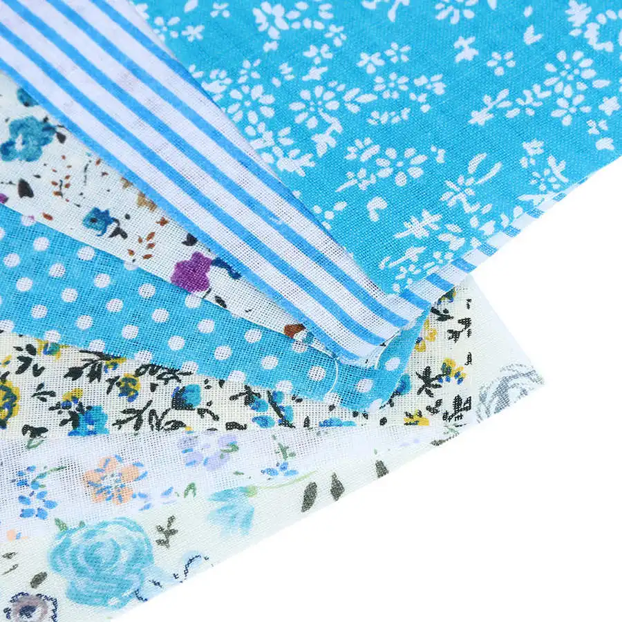 Хлопчатобумажная ткань с принтом Blue Lake различные красивые узоры для шитья