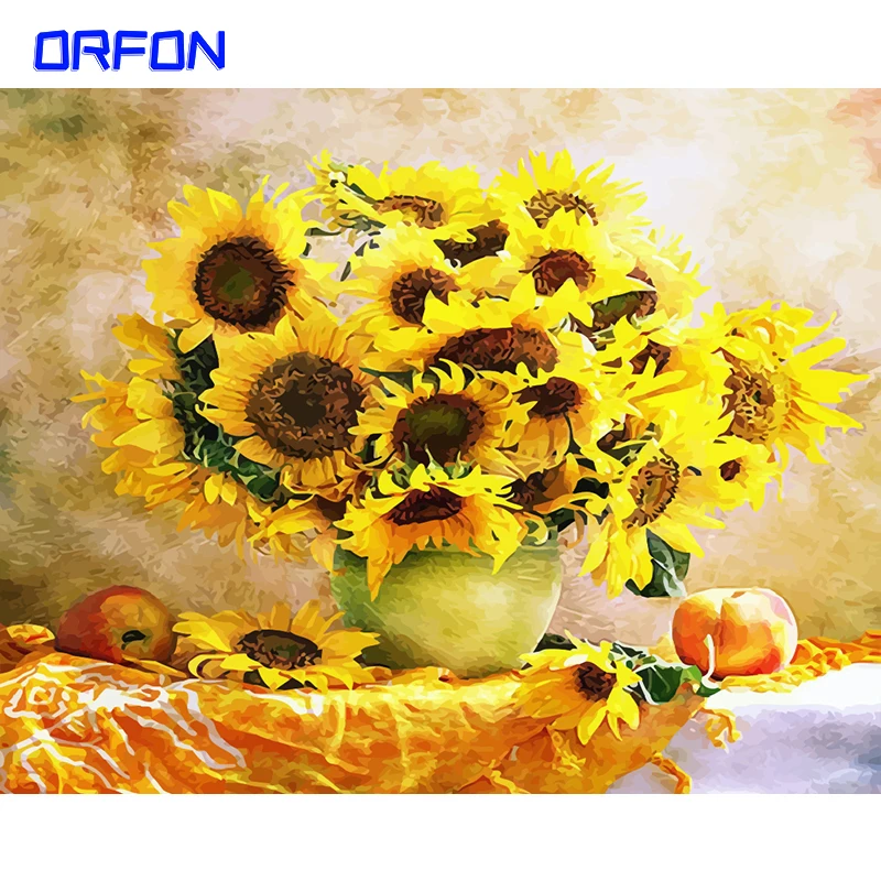 Набор для рисования по номерам на холсте 60 х75 см | Дом и сад