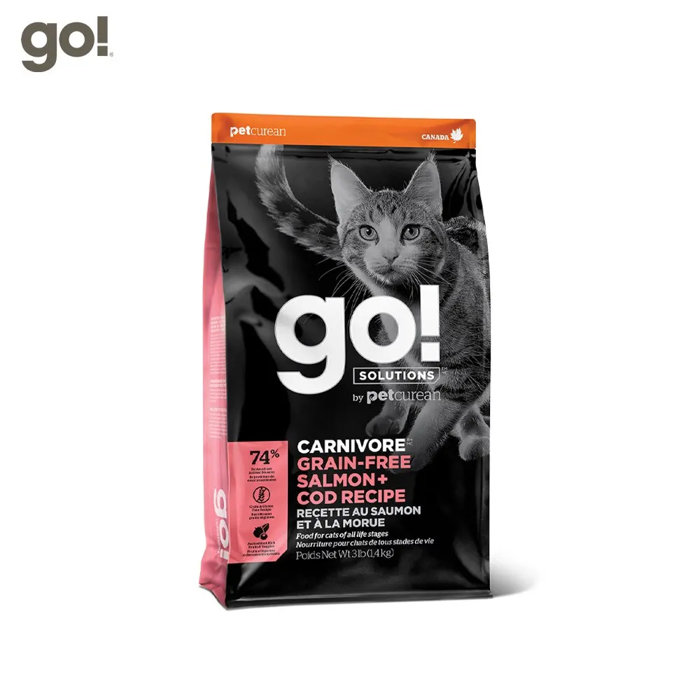 Сухой корм GO! NATURAL HOLISTIC CARNIVORE беззерновой для кошек и котят с лососем треской 3 63 кг