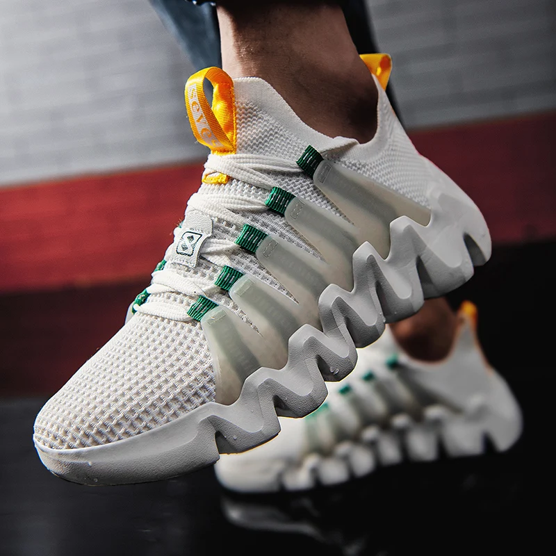 

Fashion 2021 Sneakers for Men Breathable Running Men's Shoes Big Size 39-47 Man Sports Athletic Lace Up Male Jogging Trainers