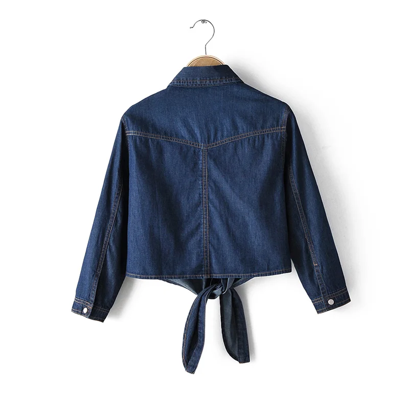 

Jeans Streetwear Coat Clothing Soft Half Sleeve Spring Jacket Woman Windbreaker Clothes Autumn Slim Thin Denim Female Jacket