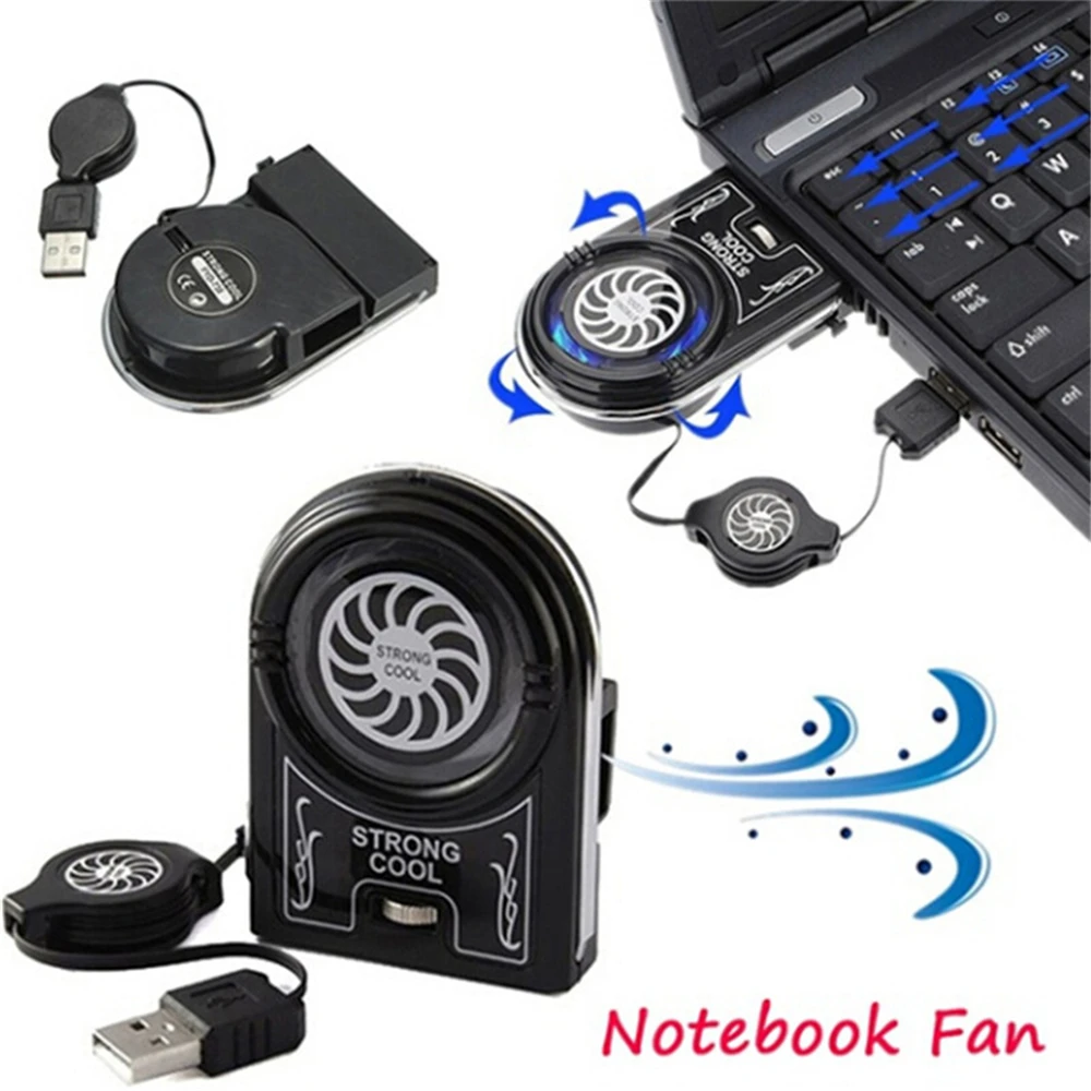 

Innovative External Flexible Mini Vacuum Strong Cold Air Extraction USB Cooling Exhaust Fan Laptop Thermal Pad 180 Rotatable