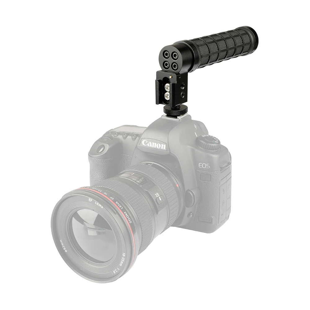 CAMVATE DSLR башмак совместимый верхняя ручка (резиновая рукоятка черное кольцо)