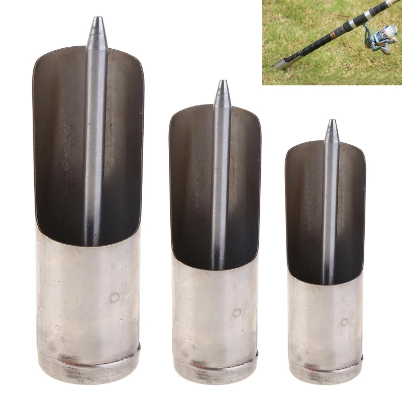  Stainless Steel Adjustable Stand Support Rod Pole Ground Holder Fishing Tool Kit | Спорт и развлечения