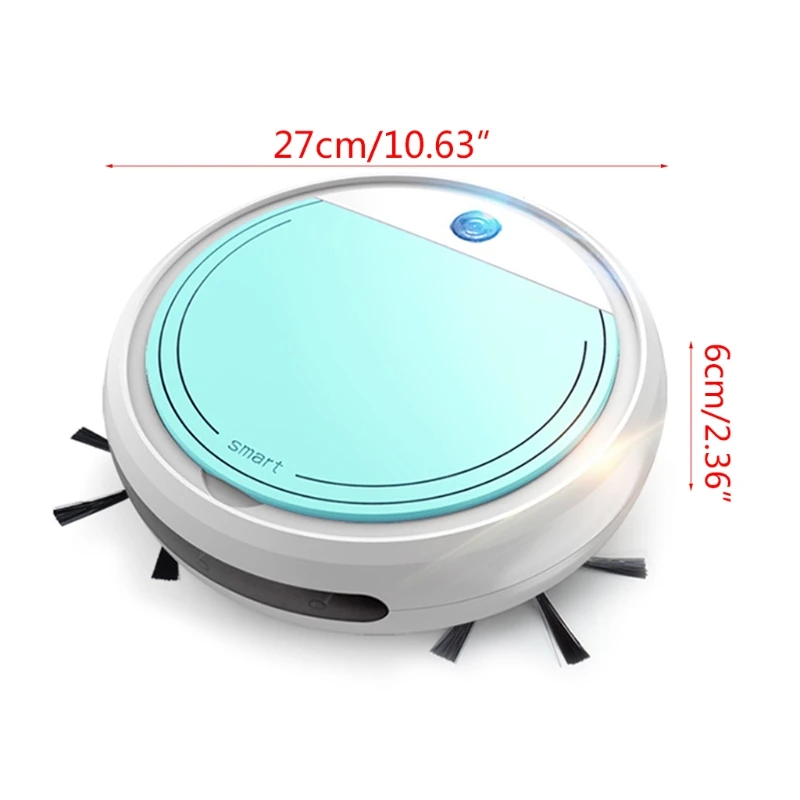 

Robot Vacuum Cleaner, Strong Suction Automatic Bot Self Detects Stairs Pet Hair Allergies Friendly Robotic Home Cleaning