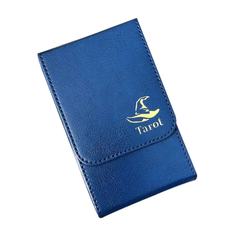 

Portable Tarot Card Storage Box Double Leather Collection Board Game Poker Case