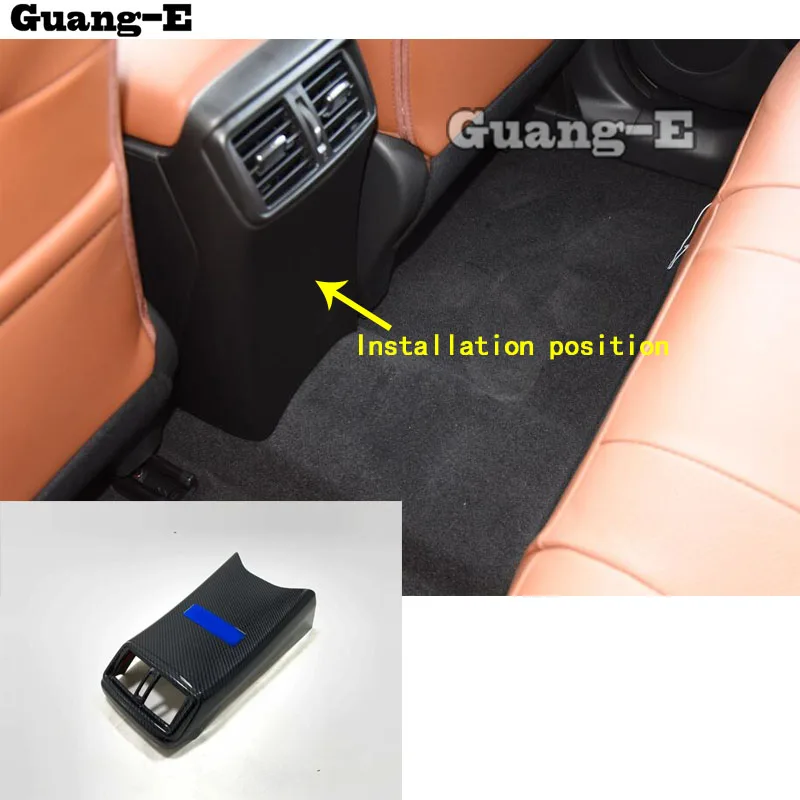 

For Nissan X-Trail Xtrail T32/Rogue 2014 2015 2016 Car Garnish Sticker Rear Back Upside Air Conditioning Outlet Vent 1pcs