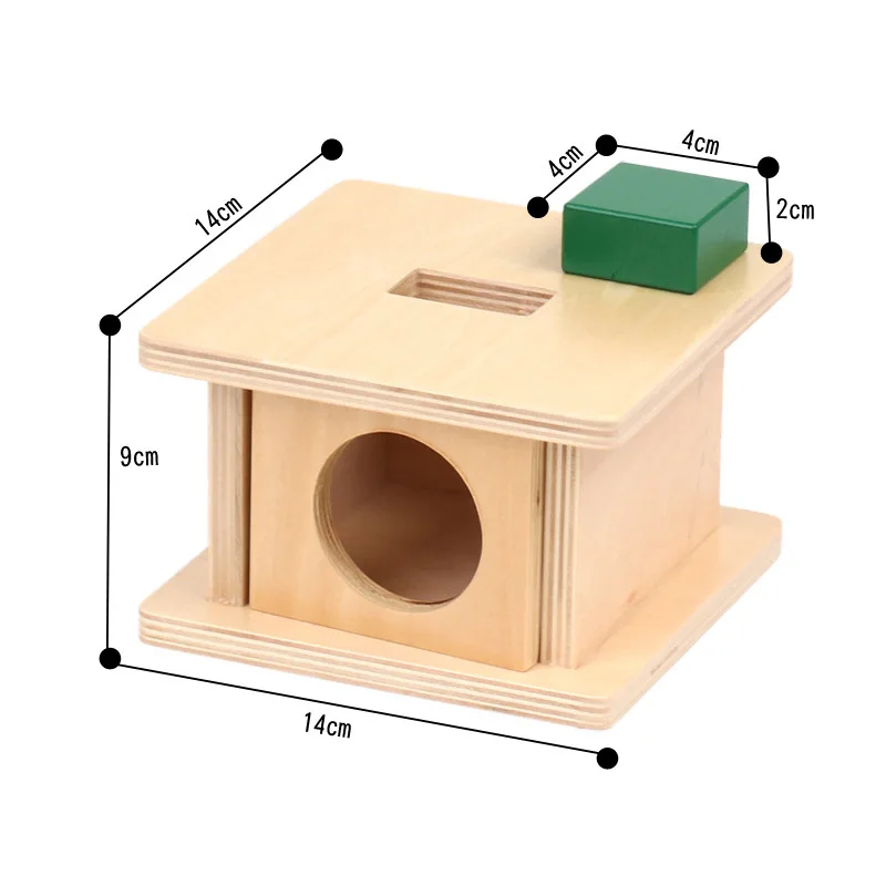 

Montessori Materials Imbucare Box Cuboid Shape Matching Box Sensory Toys Learning Toys For Toddlers Juguetes Montessori A1664H
