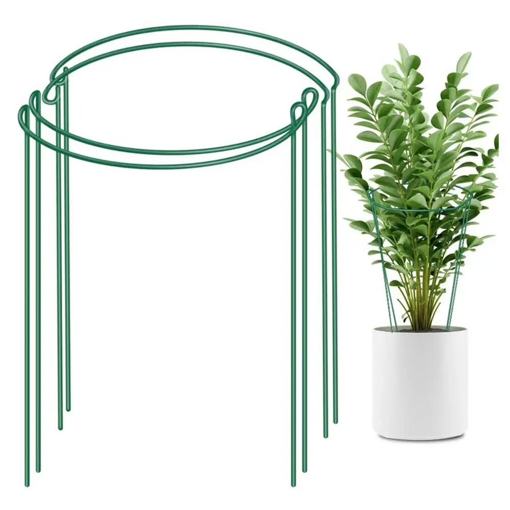 

Half Round Garden Plant Support Ring Hoop Metal Plant Stake for Garden Rattan Clematis Planting
