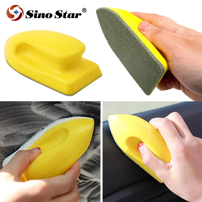 

Car Felt Leather Seat Care Detailing Nano Cleaning Brush Auto Interior Wash Accessories Duster Sponge Pads Washing Tool JLM03