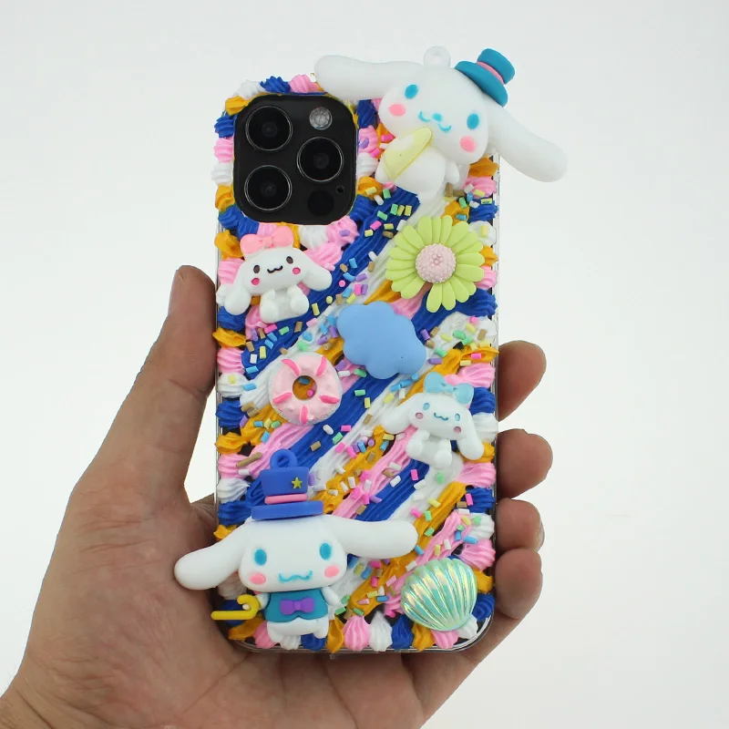 

new kawaii big-eared dog phone case for iphone 12 11 pro max x xsmax xr se 2020 samsung huawei lg htc apple cover woman cartoons
