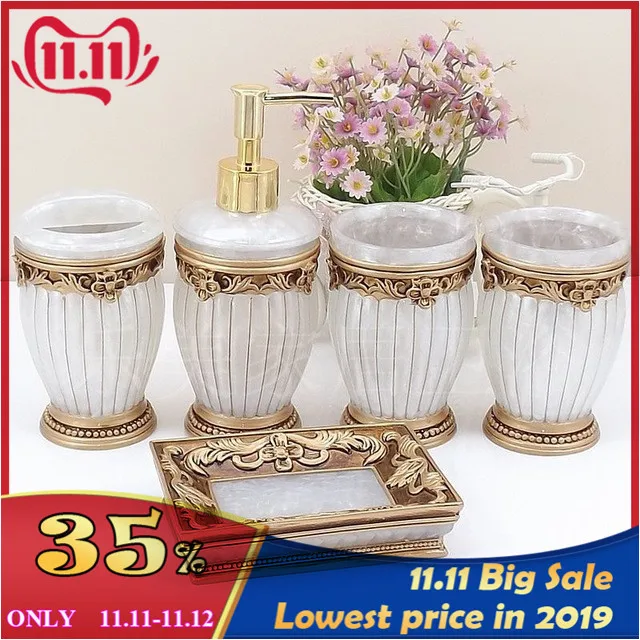 Европейские Креативные аксессуары для ванной керамические комнаты Набор