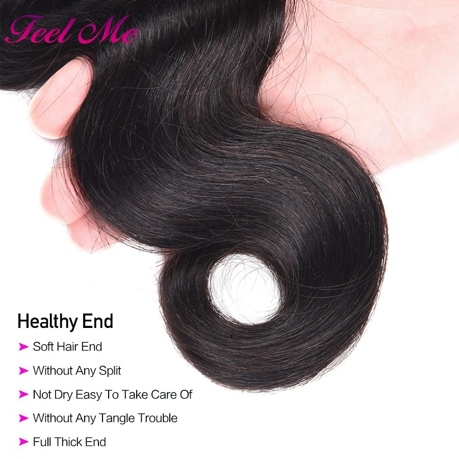 Товар для волос FEEL ME камбоджийские волосы волнистые пучки с закрыванием
