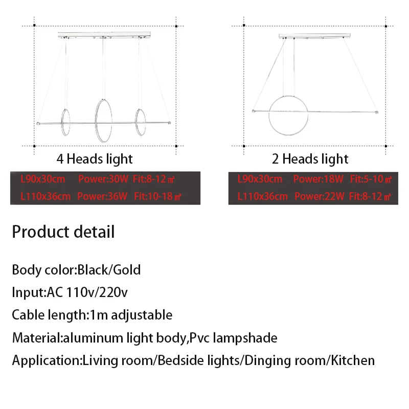 

Modern Pendant Lights Golden Dining Living Room Shop Bar Office Decoration Pendant Lamp Ceiling Light Fixture Llluminator