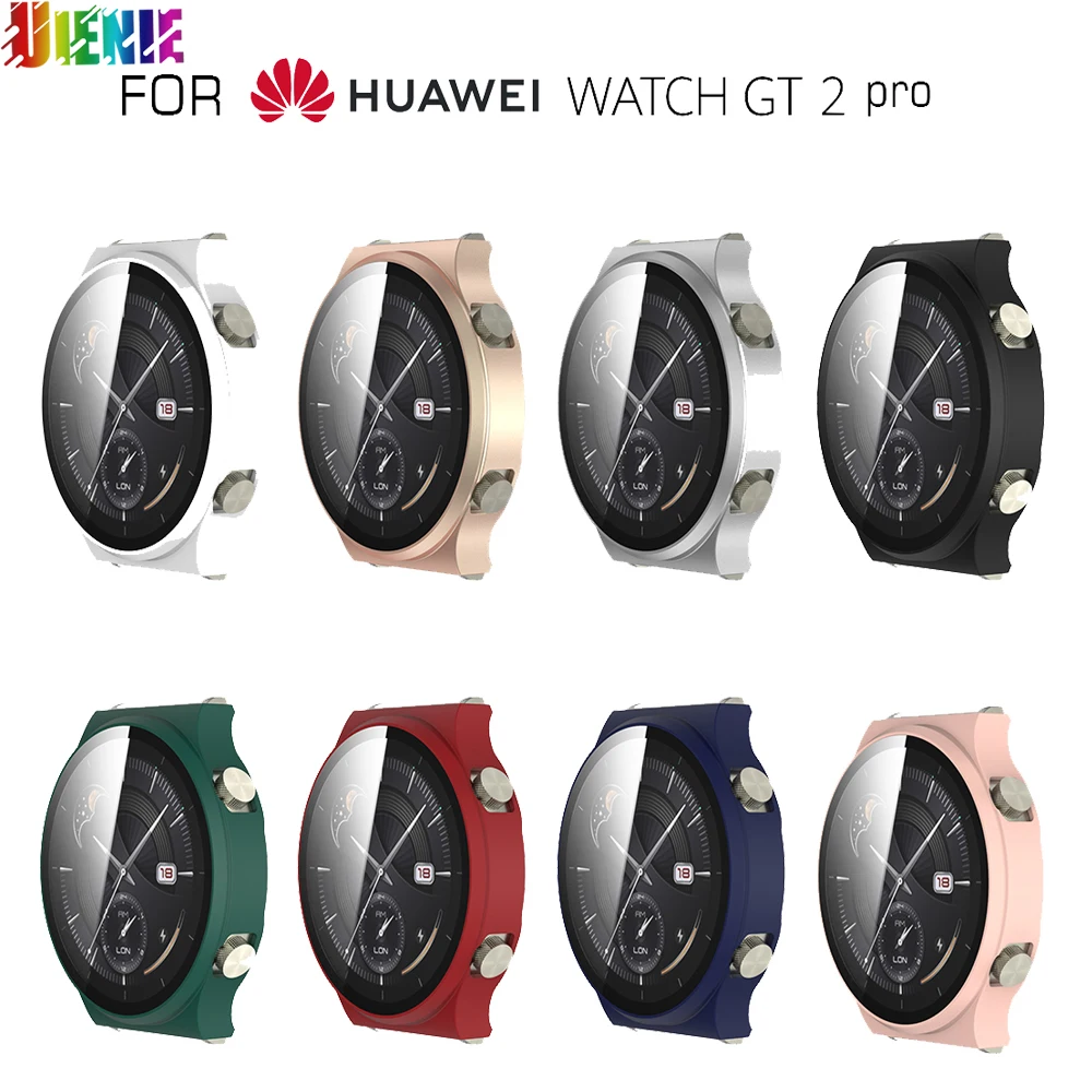 

Стекло + чехол для Huawei GT2 Pro Полное покрытие бампер + защита экрана Huawei GT2 Pro Смарт-часы защитный бампер