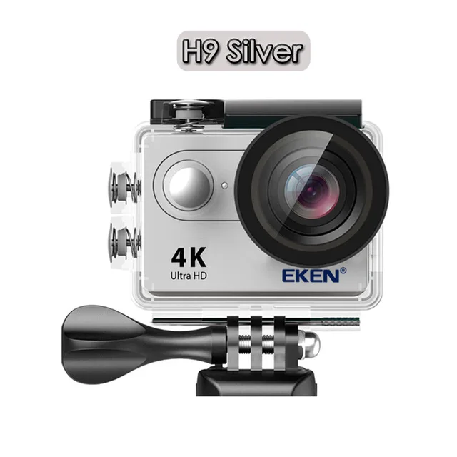 H9 Silver Eken H9/H9R экшн Камера 4K 30FPS со сверхвысоким разрешением Ultra HD, Wi-Fi, 2,0 170D подводный Водонепроницаемый шлема видео Камера s go Спортивная камера extreme pro - Цвет: H9 Silver