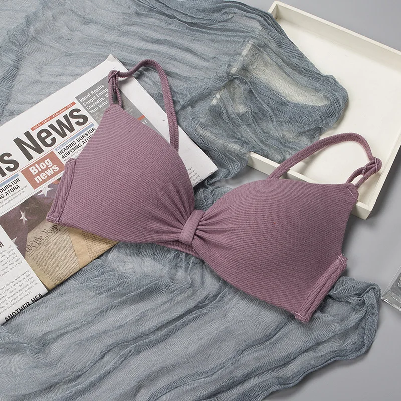 Женское сексуальное нижнее белье бюстгальтер без косточек кружевной тонкий