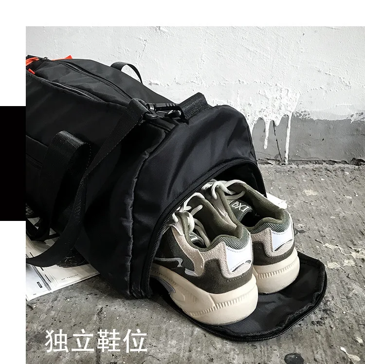 Женская и мужская дорожная сумка для спортзала водонепроницаемая нейлоновая