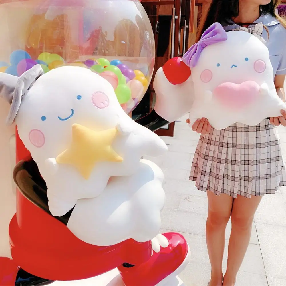 

Cartoon Down cotton Ghost anime image Plush toy soft pillow dreamy stuffed cushion bed decor Kawaii birthday gift for child kid
