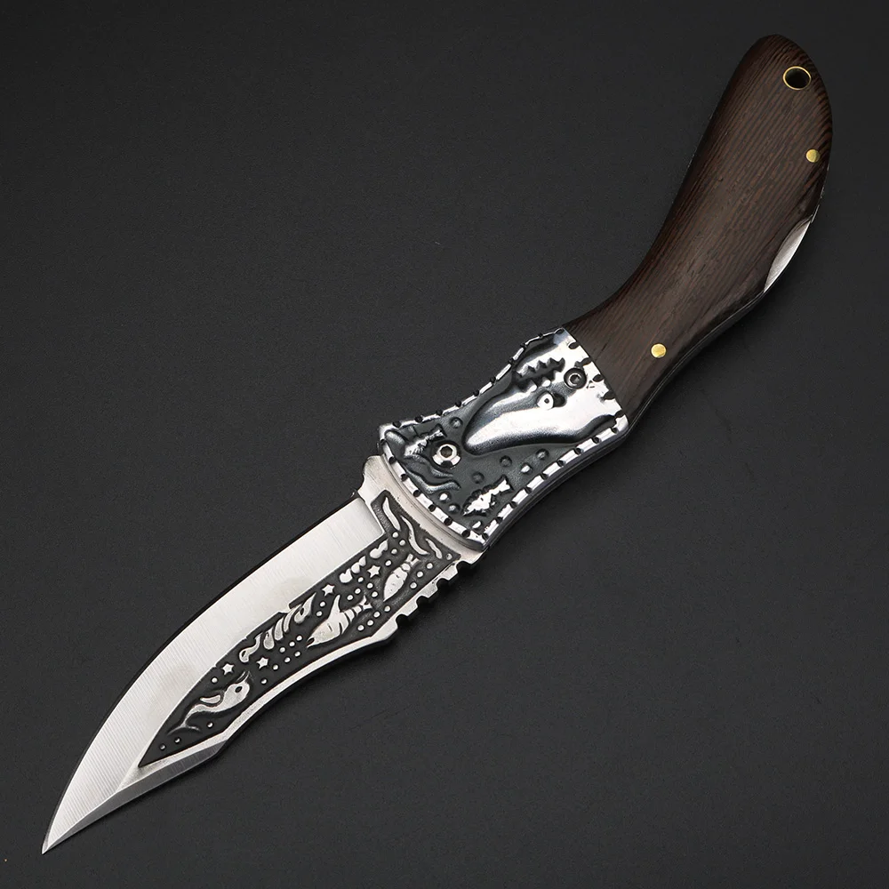 Outdoor folding knife wild survival high quality camping EDC tool hunting multifunctional | Инструменты