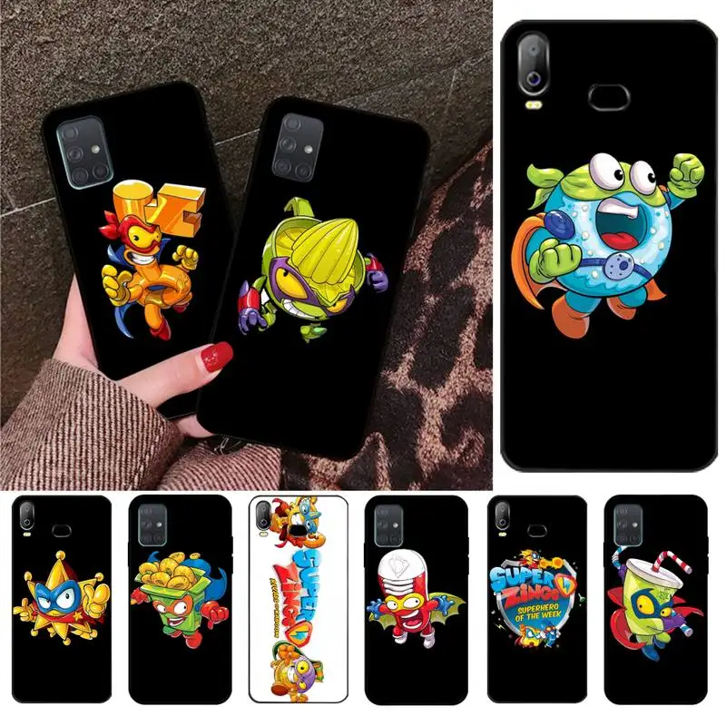 

Cute Cartoon Cool Superzings Black TPU Soft Phone Case Cover For Samsung A10 A20 A30 A40 A50 A70 A71 A51 A6 A8 2018