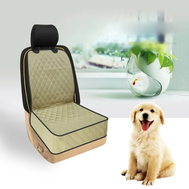 

Dog Car Travel Accessories Dog Car Seat Cover, Pet Front Cover for Cars, Trucks, and Suv's - Oxford Waterproof & Nonsli