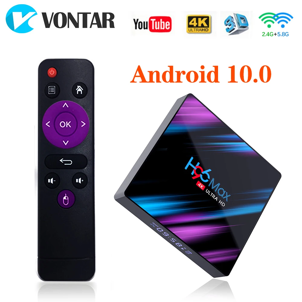 4 Гб 64 H96 MAX Android 9 0 RK3318 Smart TV Box 10 Wifi H96MAX BOX 4K Youtube медиаплеер телеприставка 4G 32G 2G