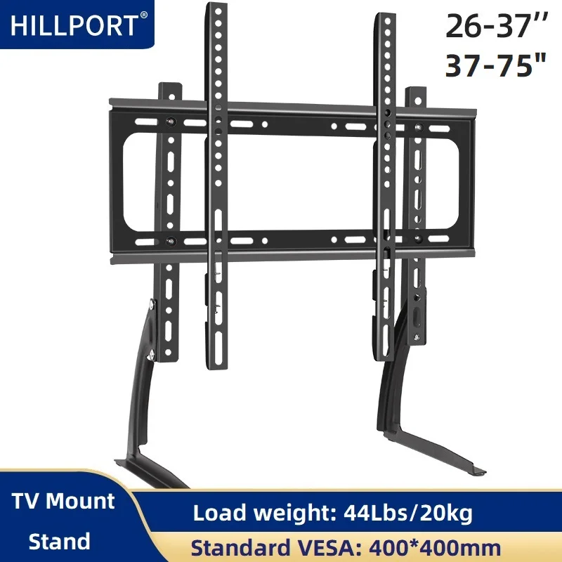 

HILLPORT Universal TV Stand Base For 26''-37" -75"Plasma LCD Flat Screen Height Adjustable Monitor Mount Bracket