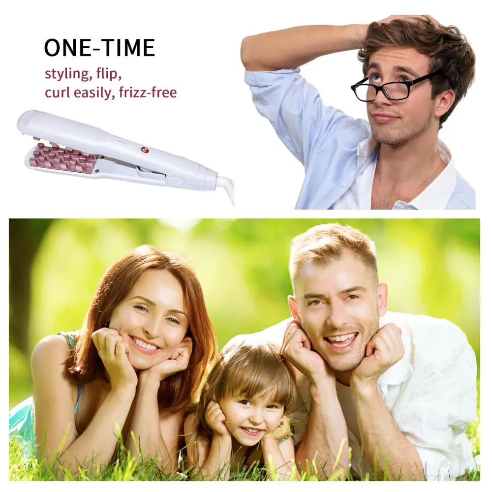 Плойка бигуди плойка для волос щипцы завивки утюжок гофре гафре расческа волна