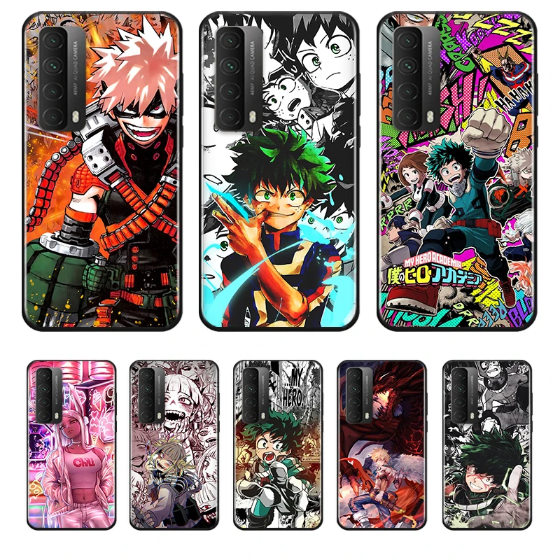 

My Hero Academia For Huawei Y9A Y9S Y9 Y8P Y8S Y7A Y7P Y7 Y6 Y6P Y6S Y5P Y5 Prime Pro 2019 2020 Black Soft Phone Case