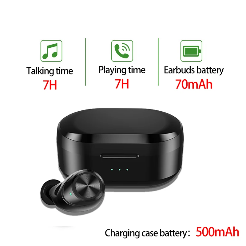 TOPYING V5.0 Bluetooth стерео наушники Беспроводной IPX5 Водонепроницаемый сенсорный