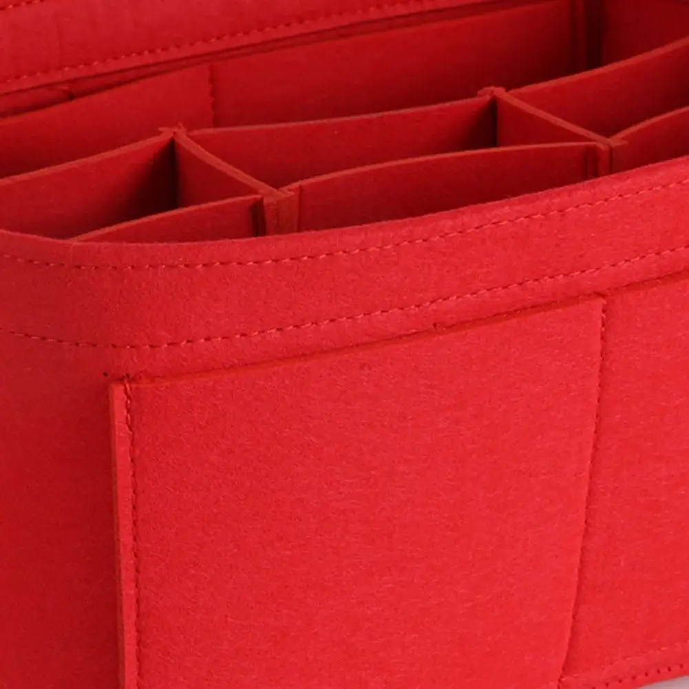

22/27/30cm Felt Cloth Insert Bag Organizer Makeup Handbag Organizer Travel Tidy Inner Purse Portable Cosmetic Bags Beauty Purse