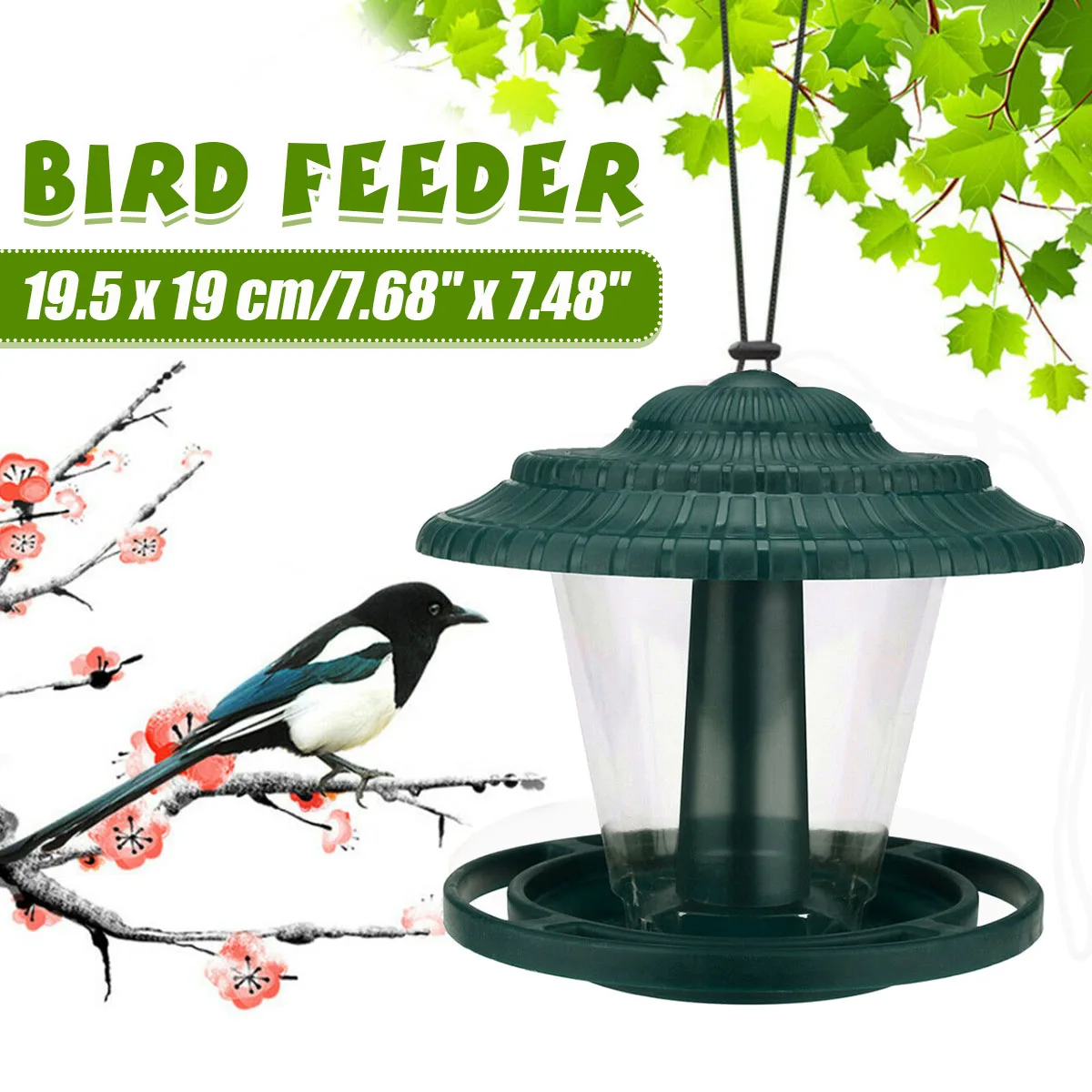 

Новые принадлежности для птиц, уличная кормушка для птиц, кормушка для диких птиц, подвесная садовая кормушка для двора, наружное украшение,...