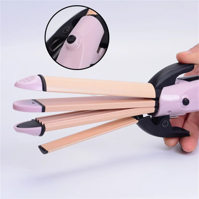 4 в 1 быстрый пучок щипцы для завивки волос уход за сушильный валик Турмалин