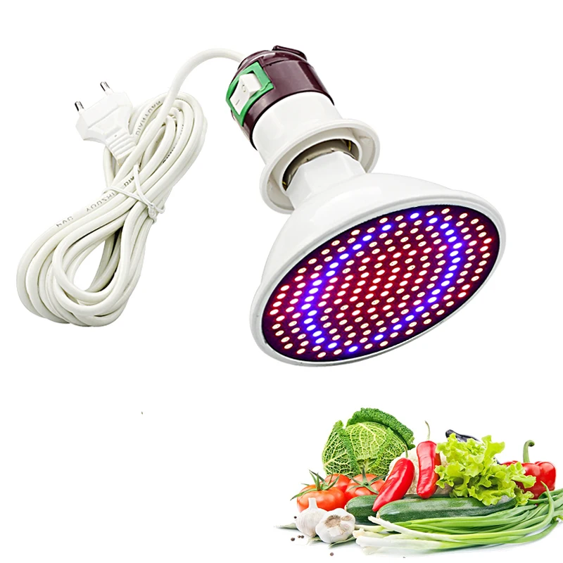 Фитолампа Full Spectrum 20W LED Grow Lamp E27 светильник для растений с красными и синими светодиодами для роста растений и цветов. - Фото №1
