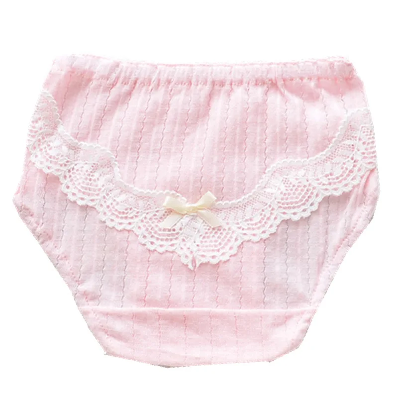 

2PCS toddler Girls Cotton Panties Lace Comfortable Bowknot teen Children Briefs Cute Beautiful Normal Size Warm Kids Underwear