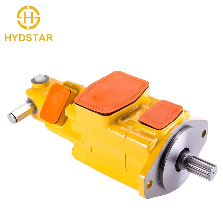 

6E6666 Implement,Steering,Pilot,Braking 3 Stage Vane Pump for Loader 966F