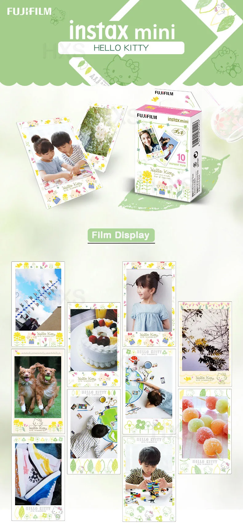 Подлинная Fujifilm Instax Mini 8 9 цветная фотобумага 10 шт. для Fuji 9 8 7s 50 90 25 70 Share SP-2 SP-1 Liplay мгновенная камера