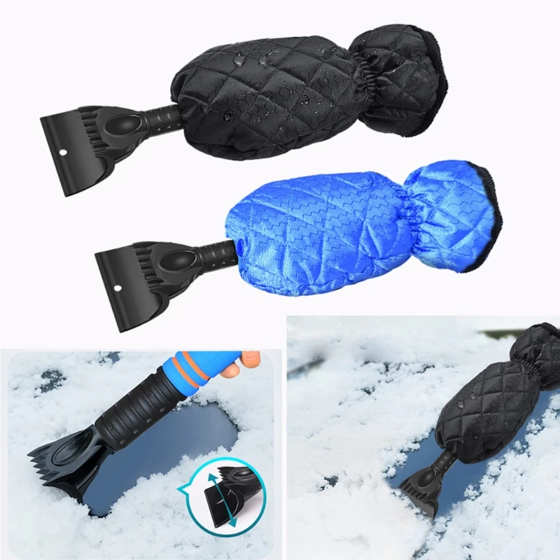 

HJFStretchable Снежный скребок ручной скребок для льда лопата с перчаткой растягивающийся скребок для снега Очиститель скребок