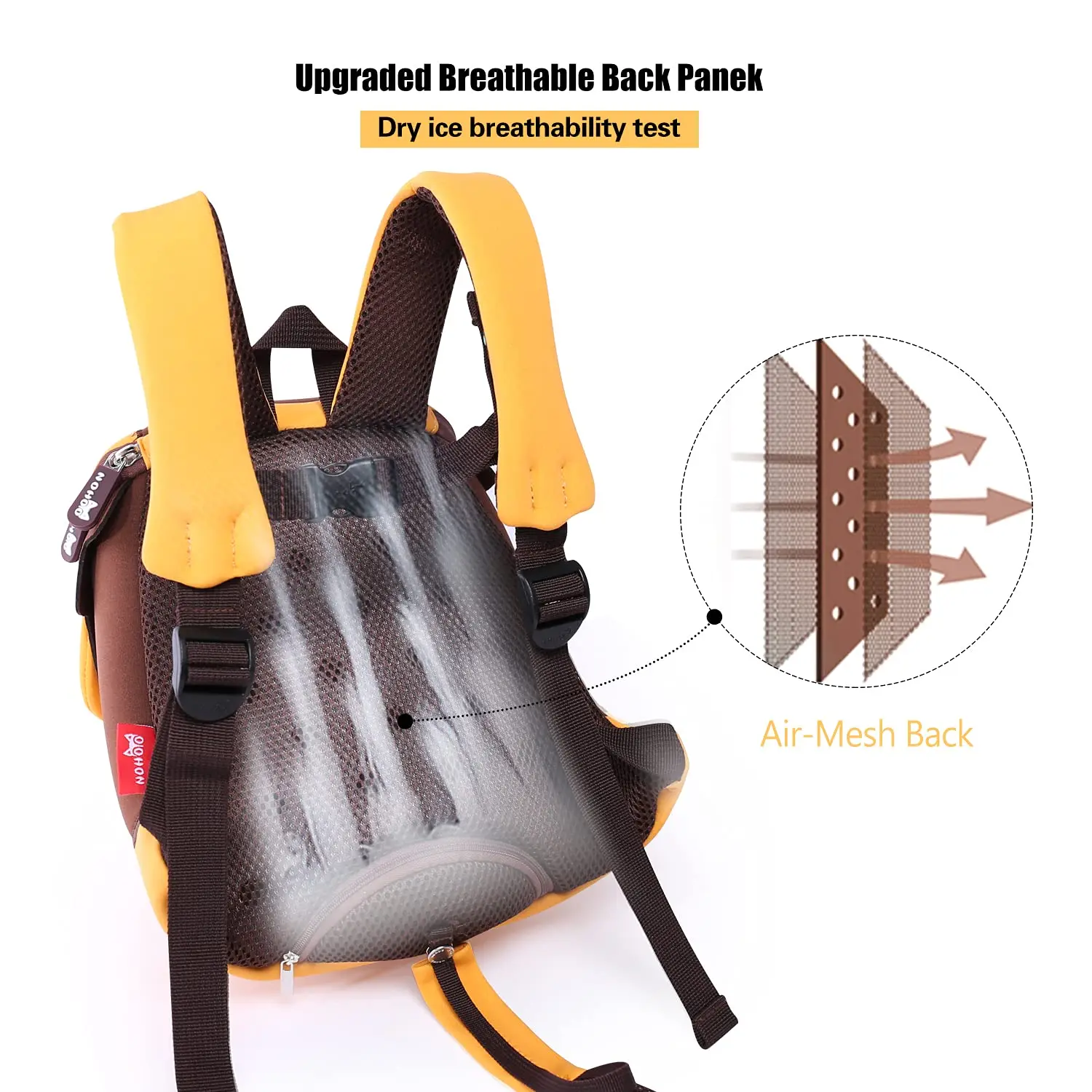 NOHOO Kids Backpacks with Safety Leash 3D Cartoon Animal Children School Bags Anti-lost Toddler Preschool for Boys Girls