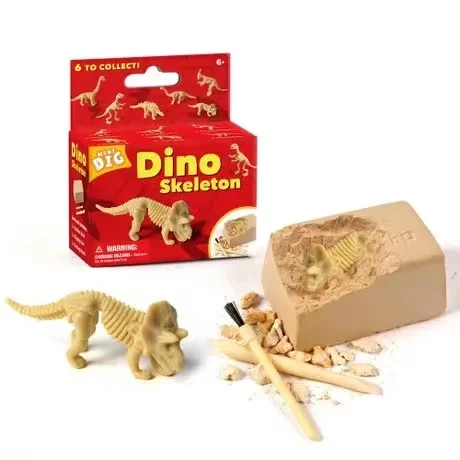 

Dinosaur Skeleton Dig Excavation Kit Fossil Archeology Digging Toys DIY For Kids Penguin Children Birthday Gift Egyptian Antique