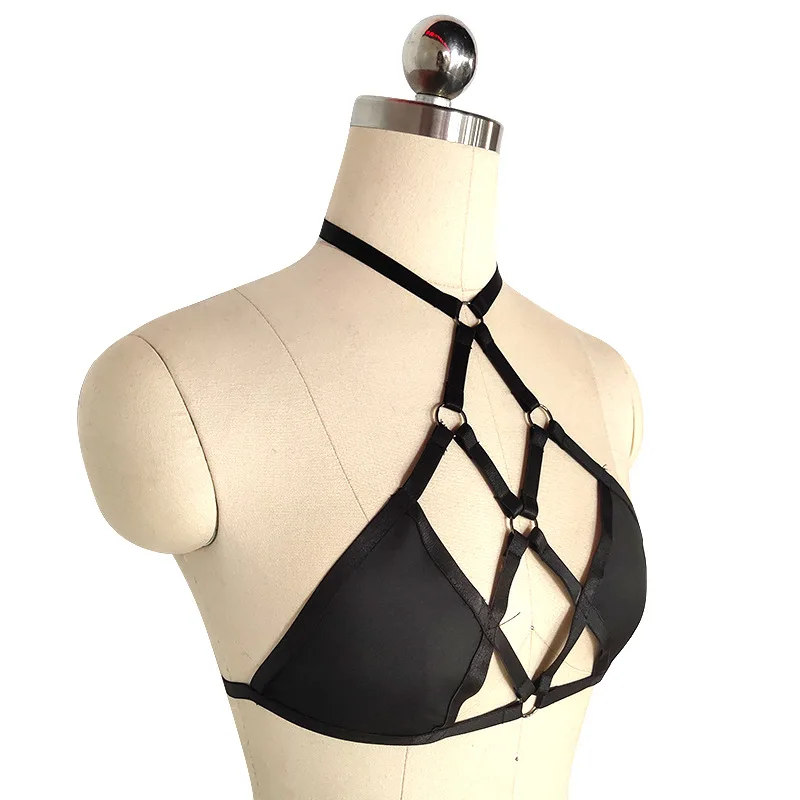 

Bamboo such as clothing harness hanging neck beautiful back handmade elastic gathered elastic adjustable sexy underwear