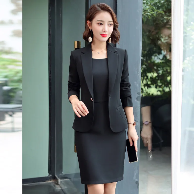

Professional Wear Women Autumn Winter New Elegant Slim Blazer Single Button Casual Work Business Green Purple Dress Suits