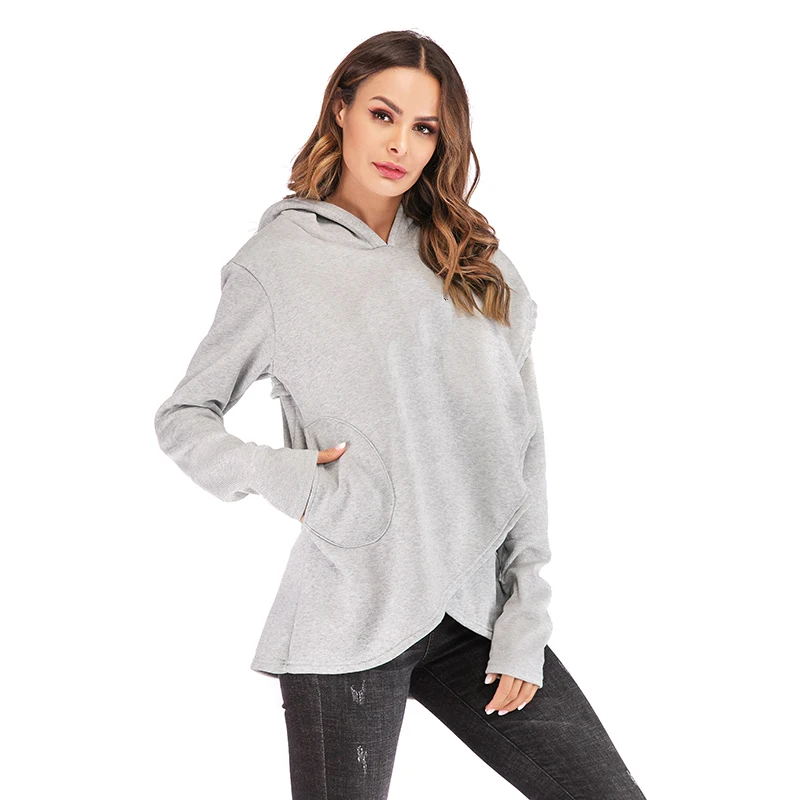

Hoodies Sweatshirts Herbst Winter Plus Gre Langarm Tasche Pullover Hoodie Weibliche Casual Warm Mit Kapuze Sweatshirt