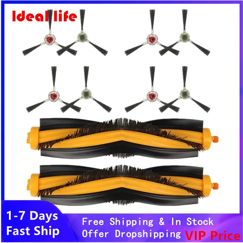 

Main Roller Side Brushes For Ecovacs OZMO 610 930 Deebot 900 DR95 DR96 DR97 DR98 M81 DM81PRO M85 M88 Vacuum Cleaner Side Brush