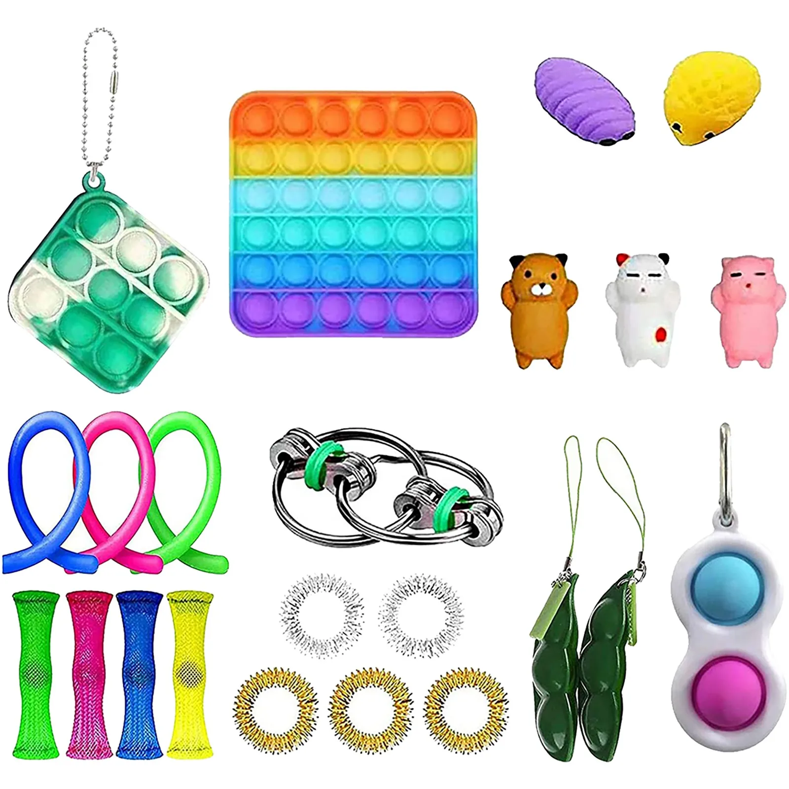 

Children Adult New Fidget Simple Dimple Toy Popping it Toys Stress Relief Hand Fidget Toys For Kids Adults Early Educational